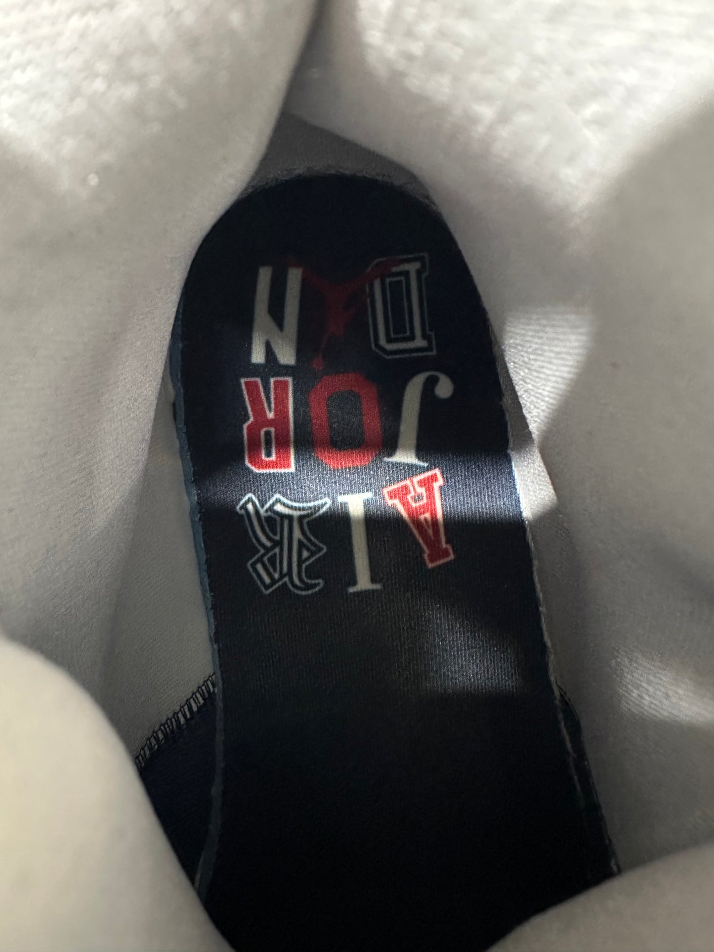 Air Jordan 1 Mid Football Grey Midnight Navy Sz 8.5 (10W)