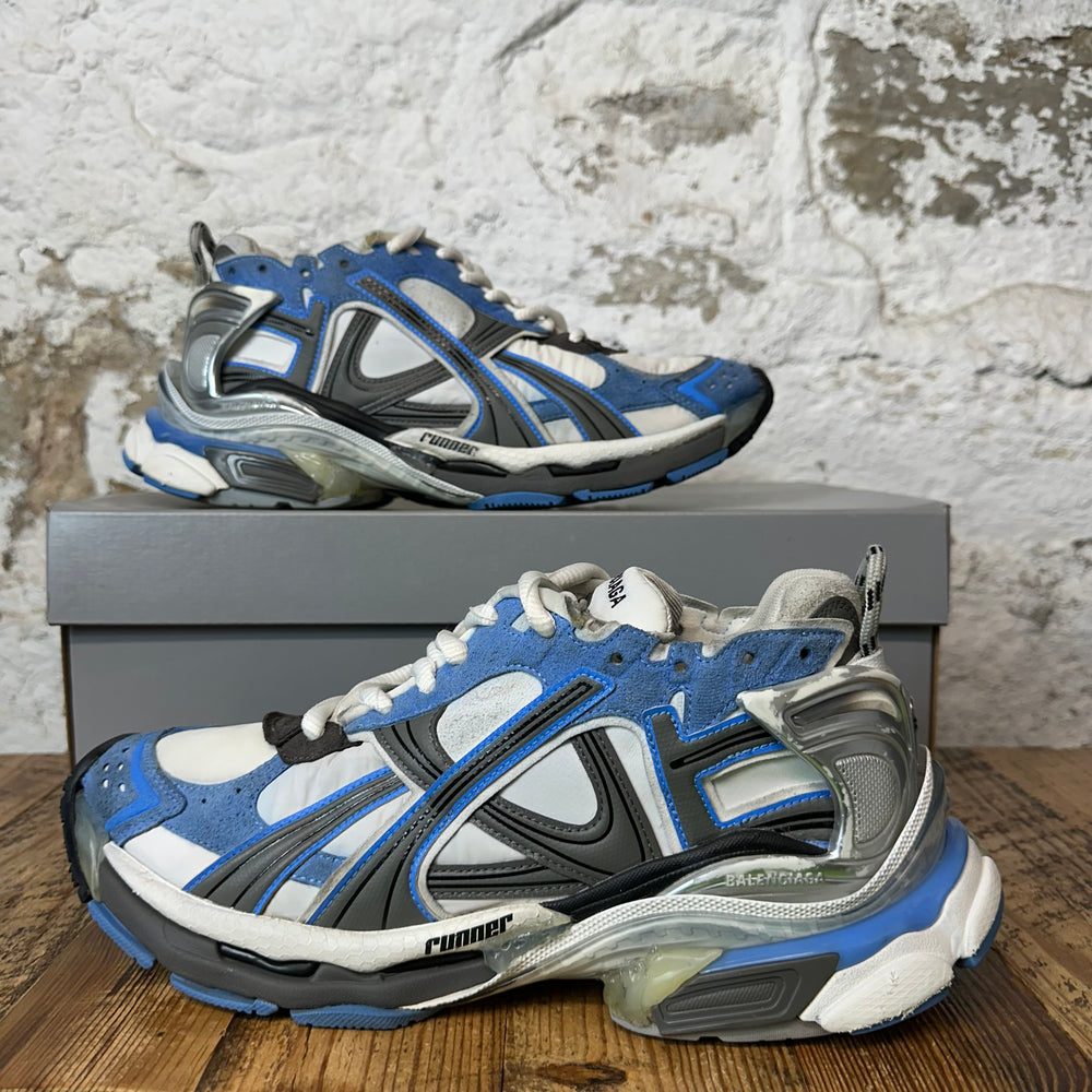 Balenciaga Runner Worn Out Blue White Sneaker Sz 10 (43)