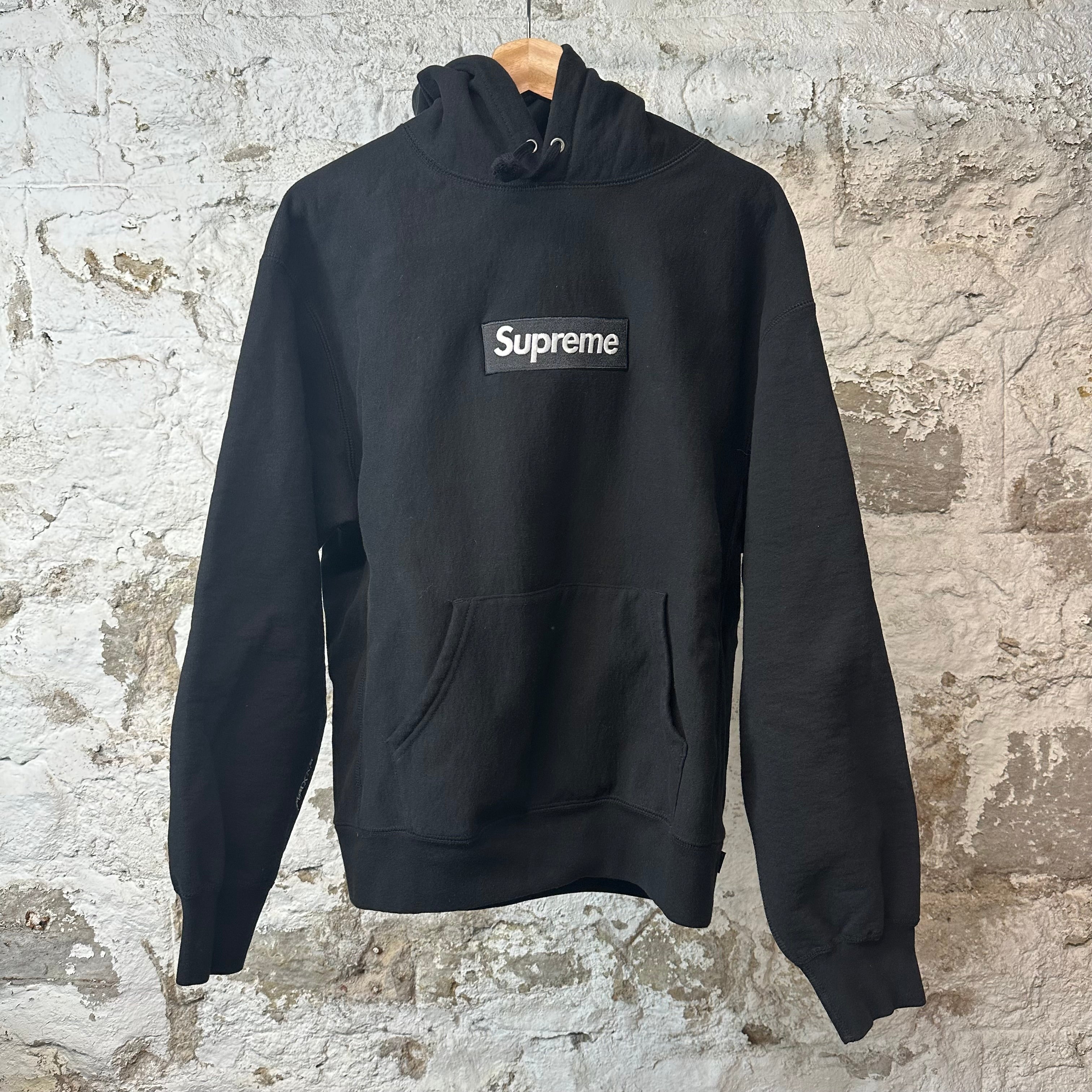 Supreme Black Box Logo Hoodie Black Sz M