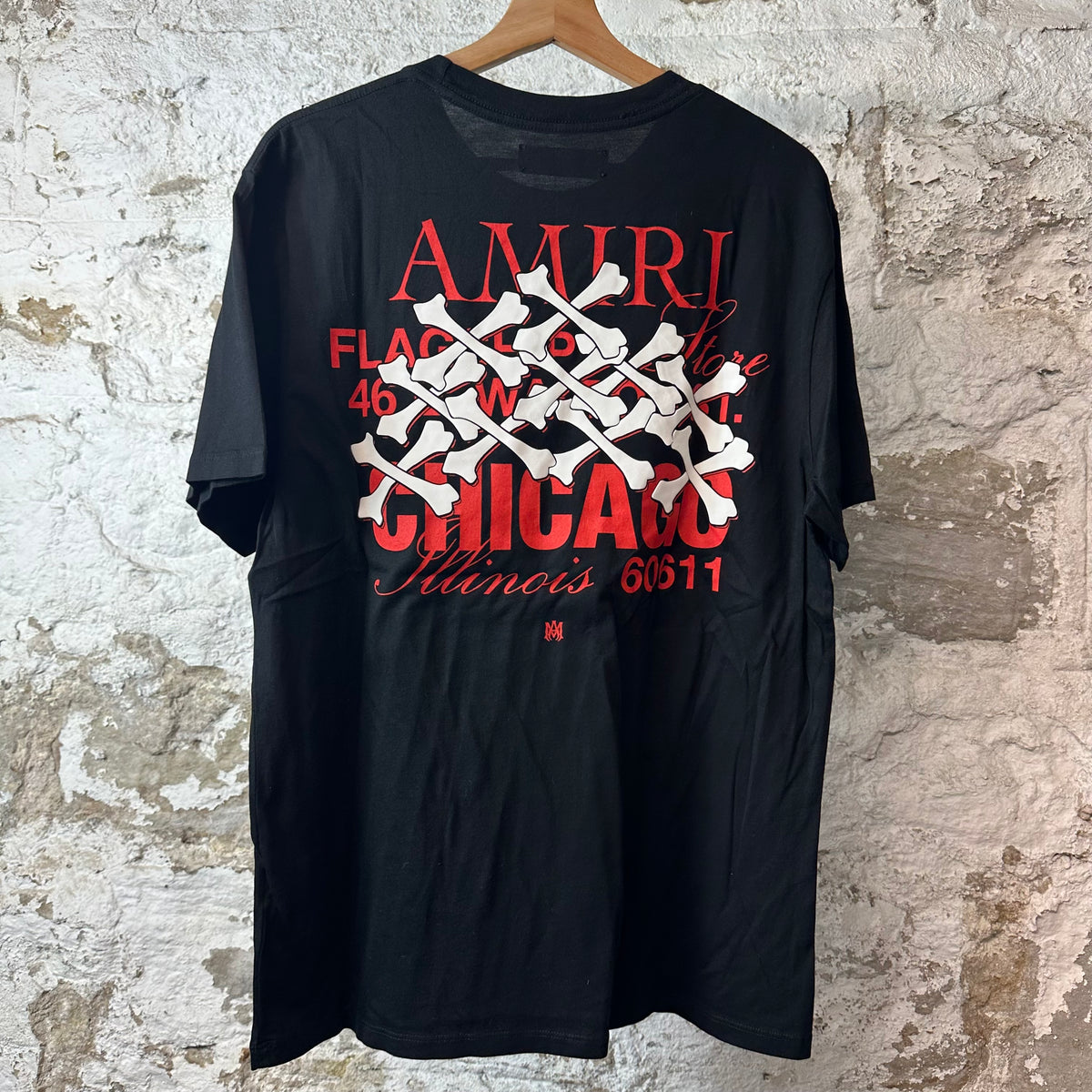 Amiri Chicago Flagship Black T-Shirt Sz M