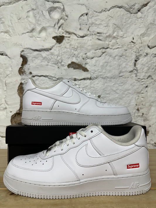 Nike Air Force 1 Low Supreme White Sz 10.5
