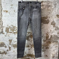 Amiri Plain Grey Denim Jeans Sz 36
