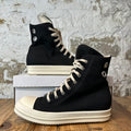 Rick Owens High Lido Black Milk Sneaker Sz 10.5 (43.5)