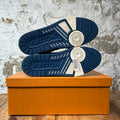 Louis Vuitton Denim Monogram Trainer Sneaker Sz 9.5 (8LV)
