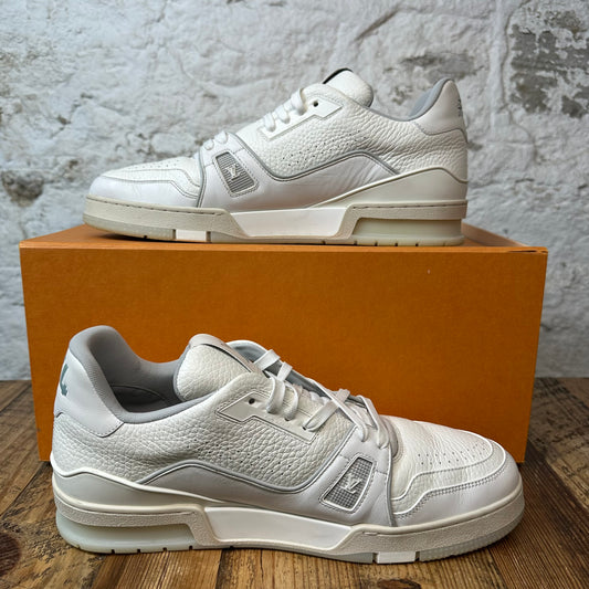 Louis Vuitton White Cream Trainer Sz 11.5 (10LV)
