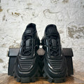 Prada Cloudbust Thunder Triple Black Sneaker Sz 9