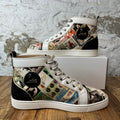 Christian Louboutin High Patent Print White Sneaker Sz 9.5 (42.5)