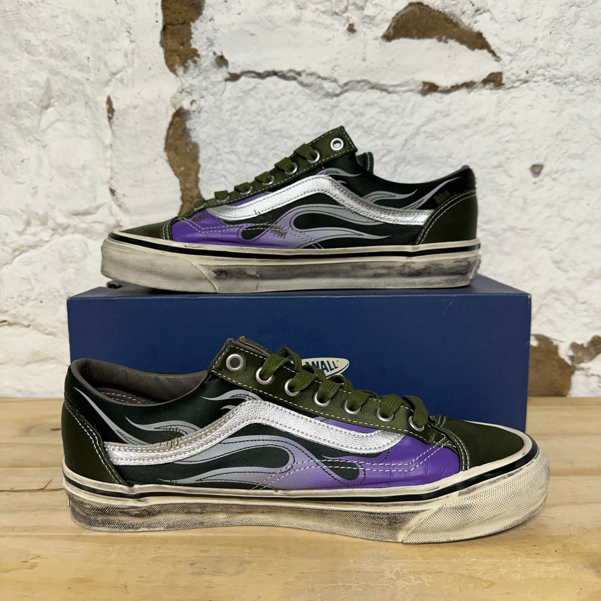 Vans LX Old Skool Archive Flame Green Sz 8.5