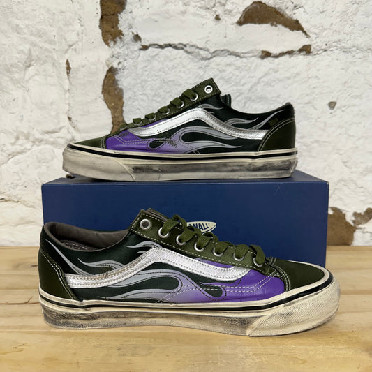 Vans LX Old Skool Archive Flame Green Sz 8.5