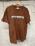 Supreme Milford T-shirt Brown Sz L