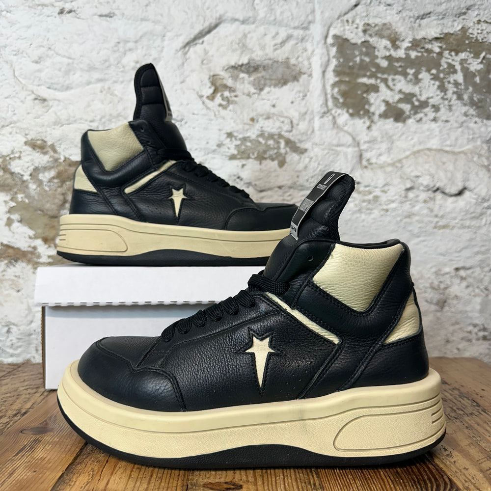 Rick Owens TurboWPN Black Cream Sneaker Sz 8.5