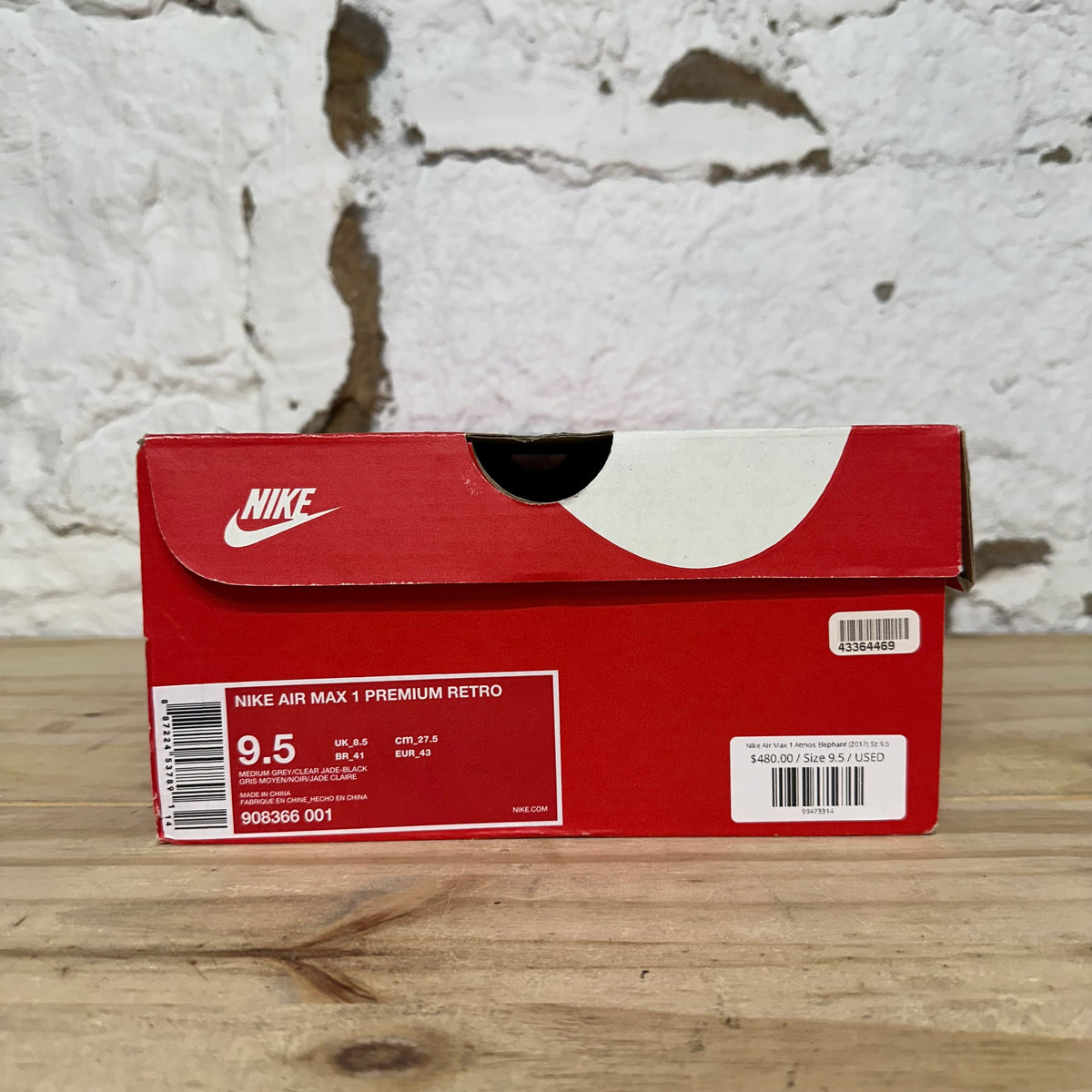 Nike Air Max 1 Atmos Elephant (2017) Sz 9.5