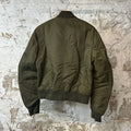 Amiri Sleeve Bone Bomber Jacket Olive Green Sz S