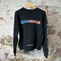 Chrome Hearts Matty Boy USA Scroll Black Crewneck Sz M