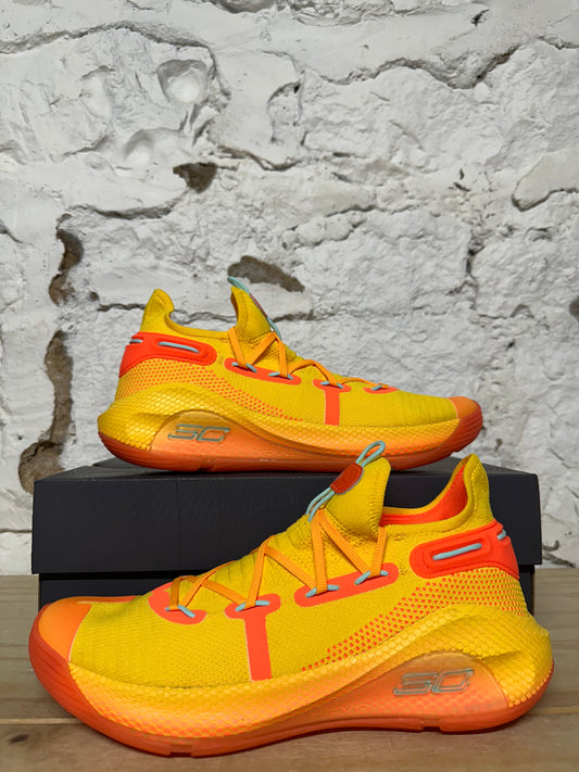 Under Armour Curry 6 Rep The Bay Yellow Sz 10.5 DS