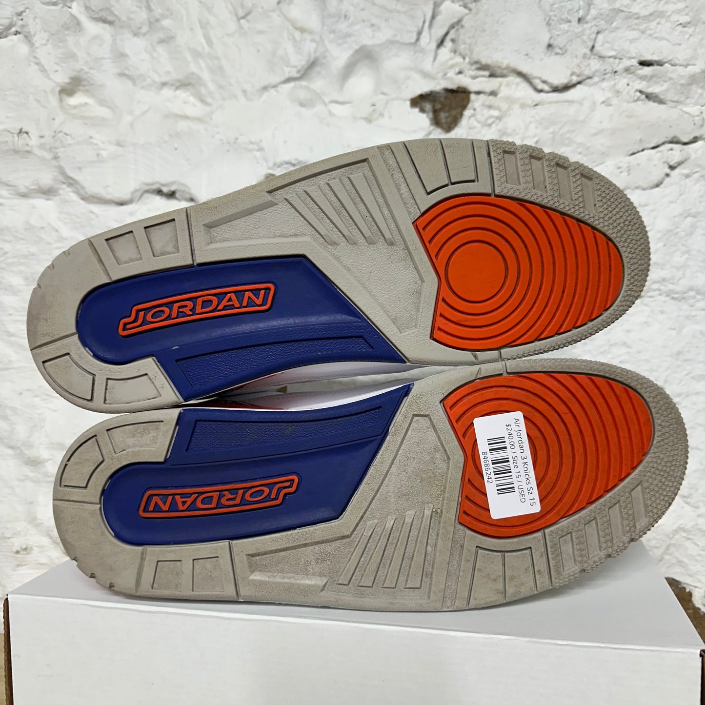 Air Jordan 3 Knicks Sz 15