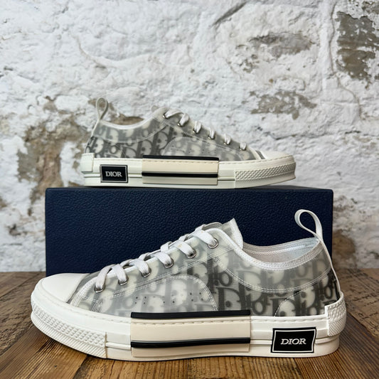 Dior B23 Low Grey Oblique Cream White Sneaker Sz 9 (42)