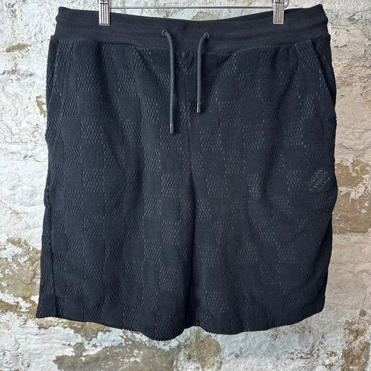 Louis Vuitton Black Monogram Towel Shorts Sz L