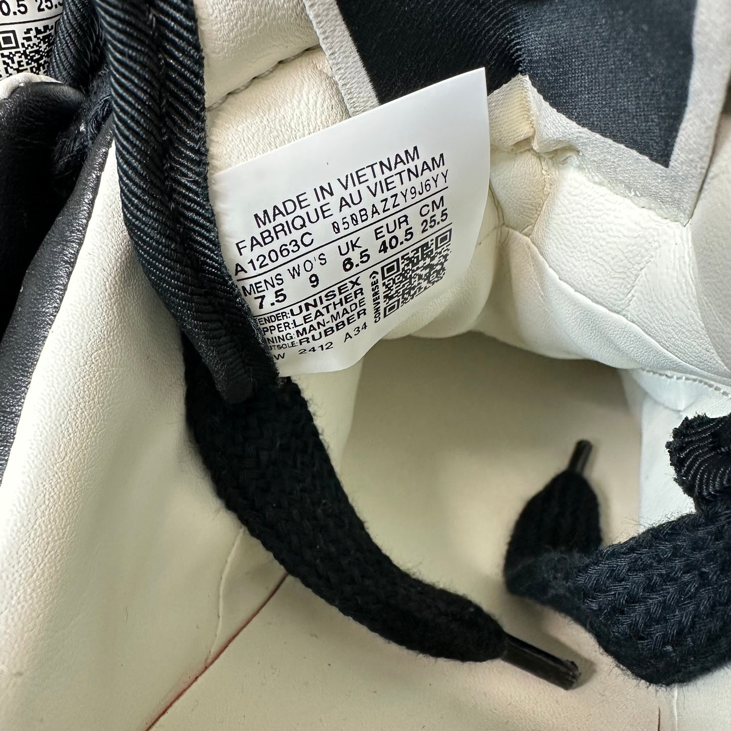 Rick Owens Low TurboWPN Black Milk Sneaker Sz 7.5