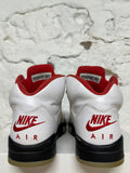 Air Jordan 5 Fire Red Silver Tongue Sz 9.5