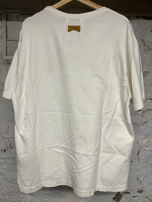 Rhude Grand Prix White T-Shirt Sz M