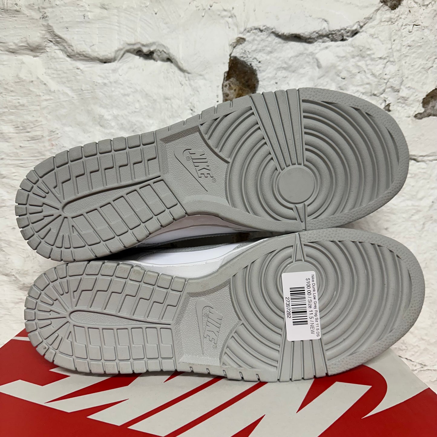 Nike Dunk Low Grey Fog Sz 11.5 DS