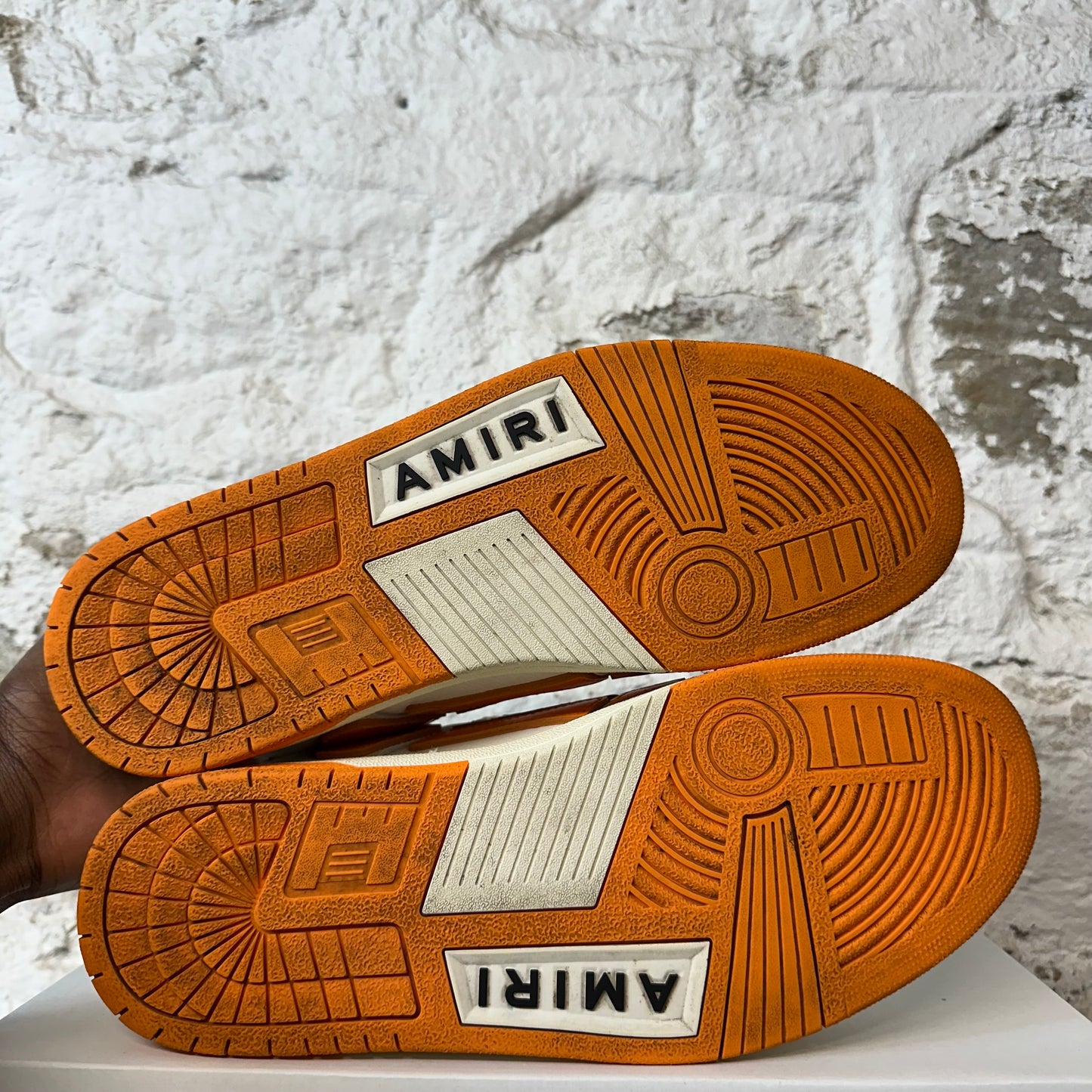 Amiri Orange Skeleton White Sneaker Sz 11 (44) No Box