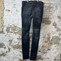 Amiri Distressed Faded Black Denim Jeans Sz 36