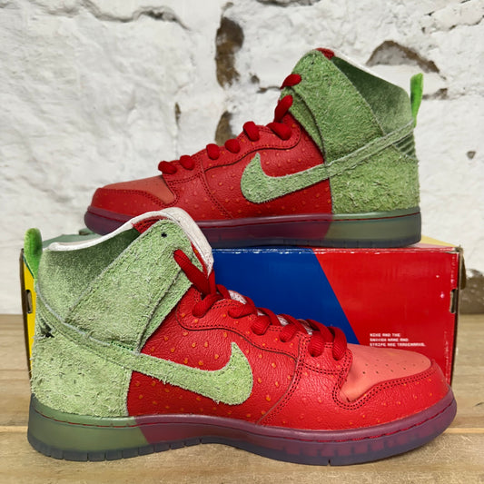 Nike SB Dunk High Strawberry Cough Sz 9 DS