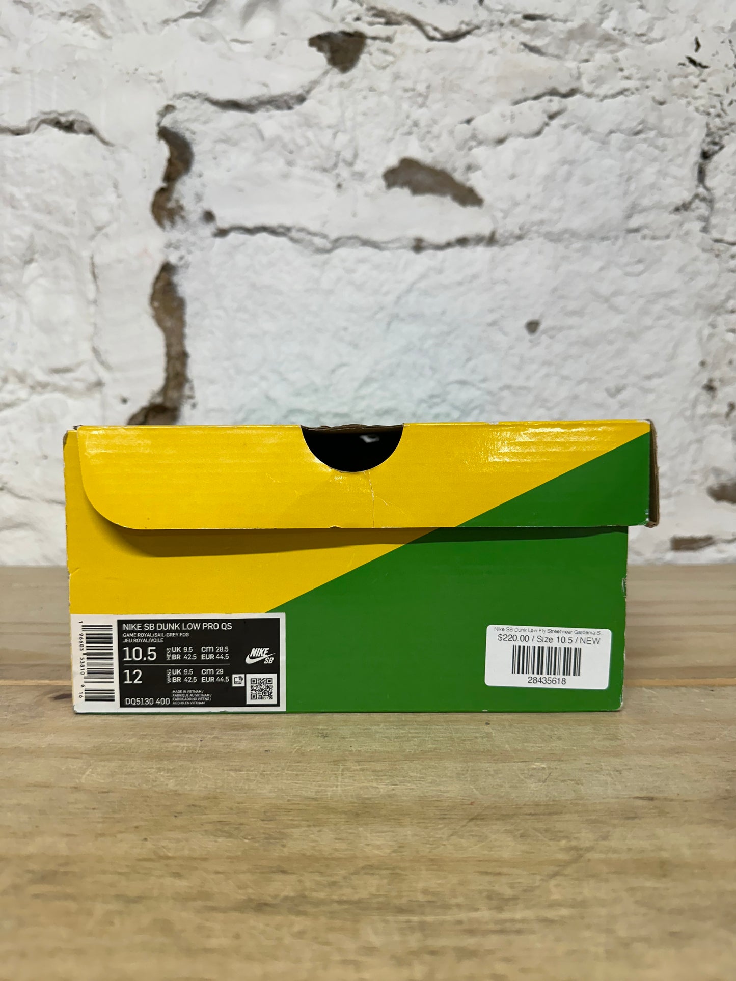 Nike SB Dunk Low Fly Streetwear Gardenia Sz 10.5 DS