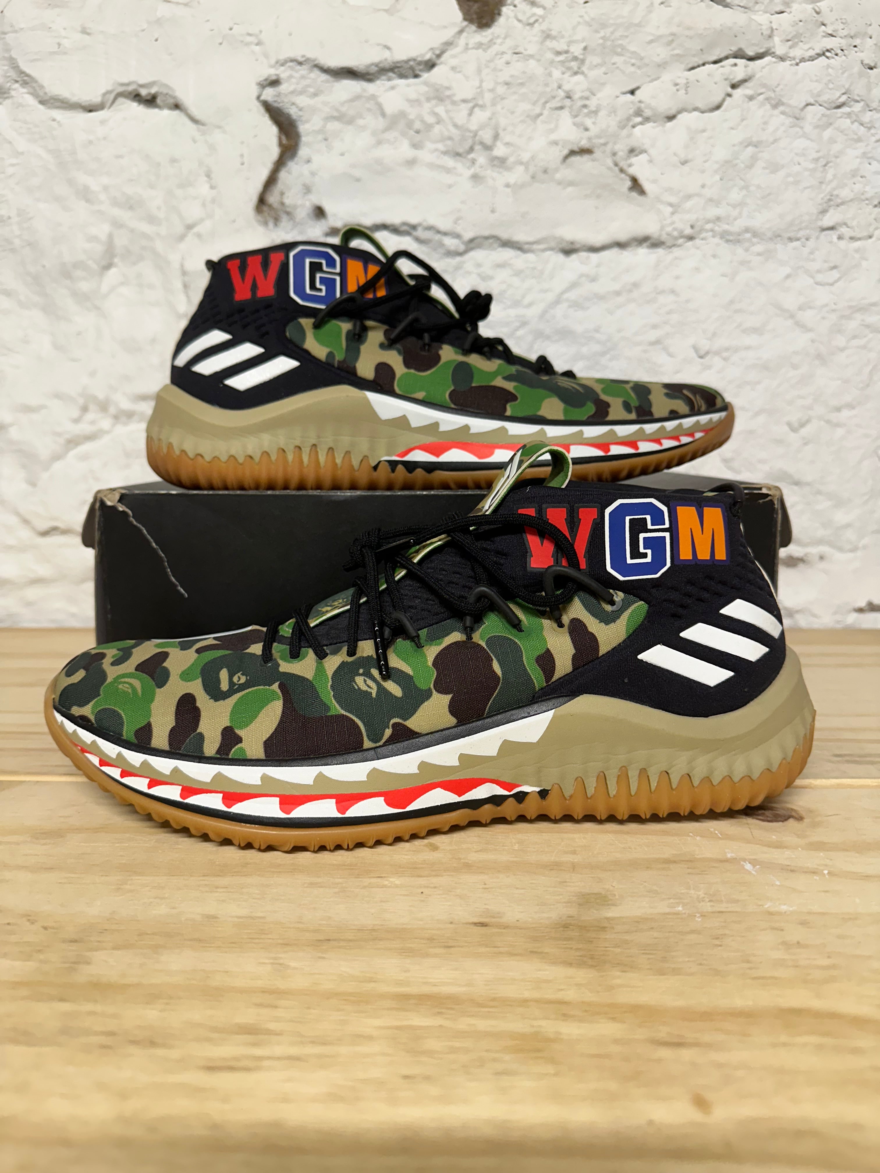 Adidas Bape Dame 4 Green Sz 9.5