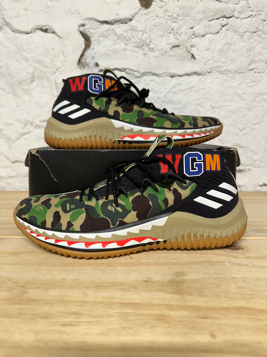 Adidas Bape Dame 4 Green Sz 9.5
