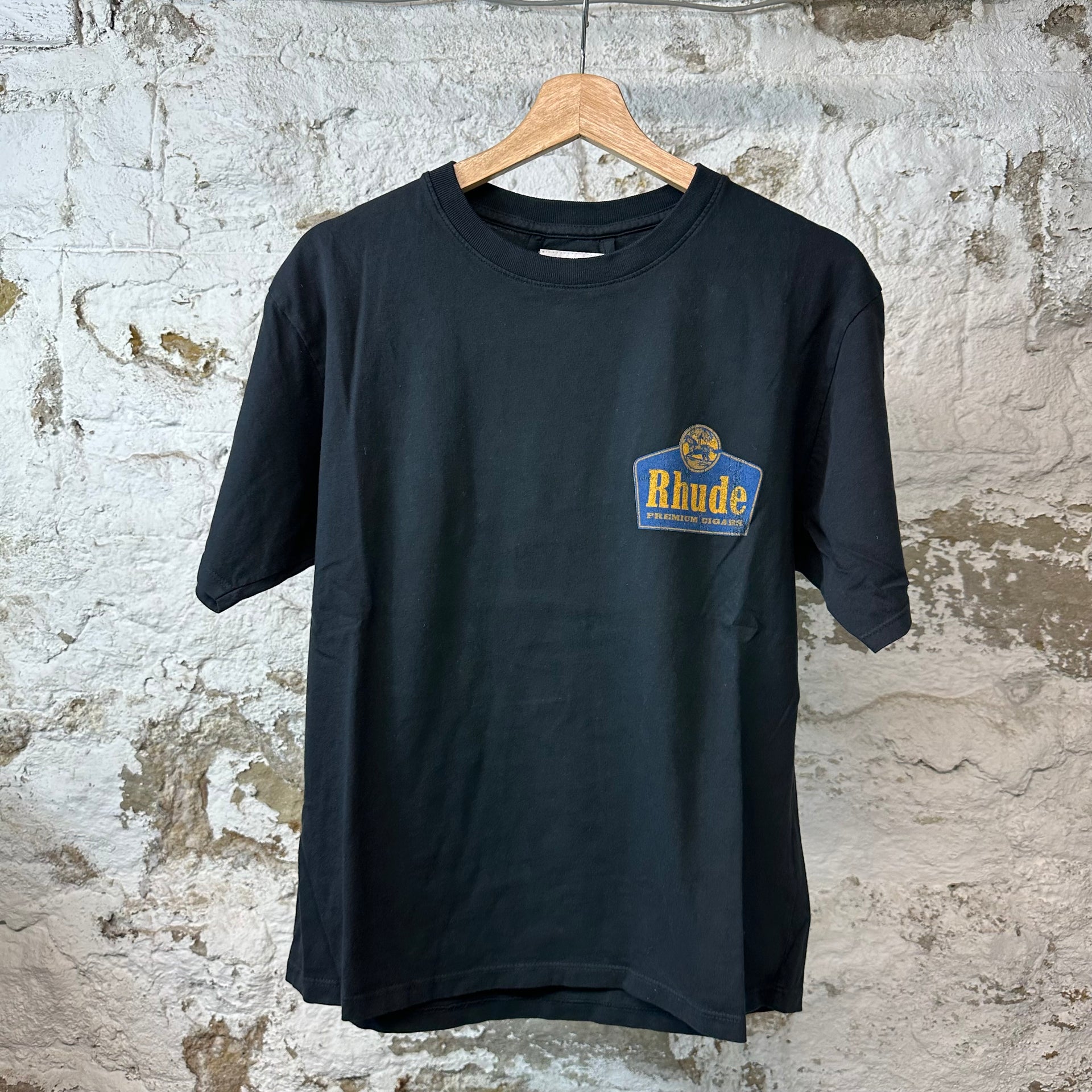 rhude tobacco t shirt Rhude Grand Cru Black T-Shirt – The Gallery Online