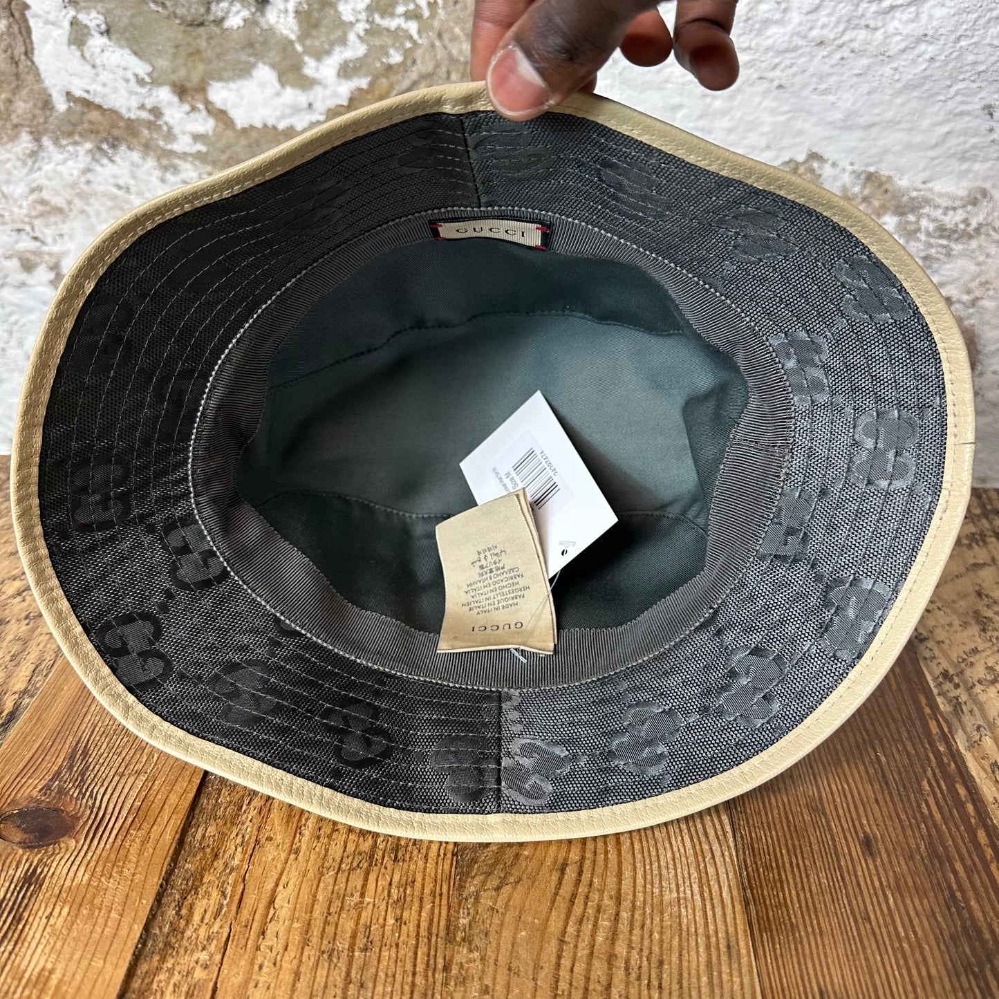Gucci Graphite Grey Bucket Hat Sz M