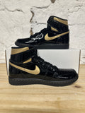 Air Jordan 1 High Black Metallic Gold Sz 8