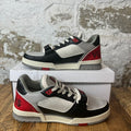 Louis Vuitton Black Grey Red Strap Trainer Sneaker Sz 9.5 (8LV)