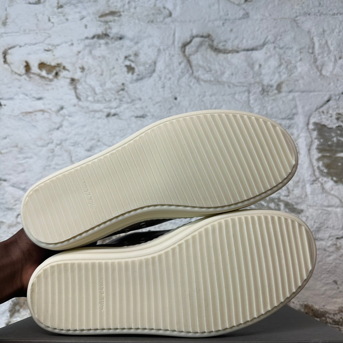Rick Owens Hollywood Flesh Milk Sneaker Sz 9 (42) DS