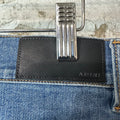 Amiri MX1 Red Plaid Quad Blue Denim Jeans Sz 31