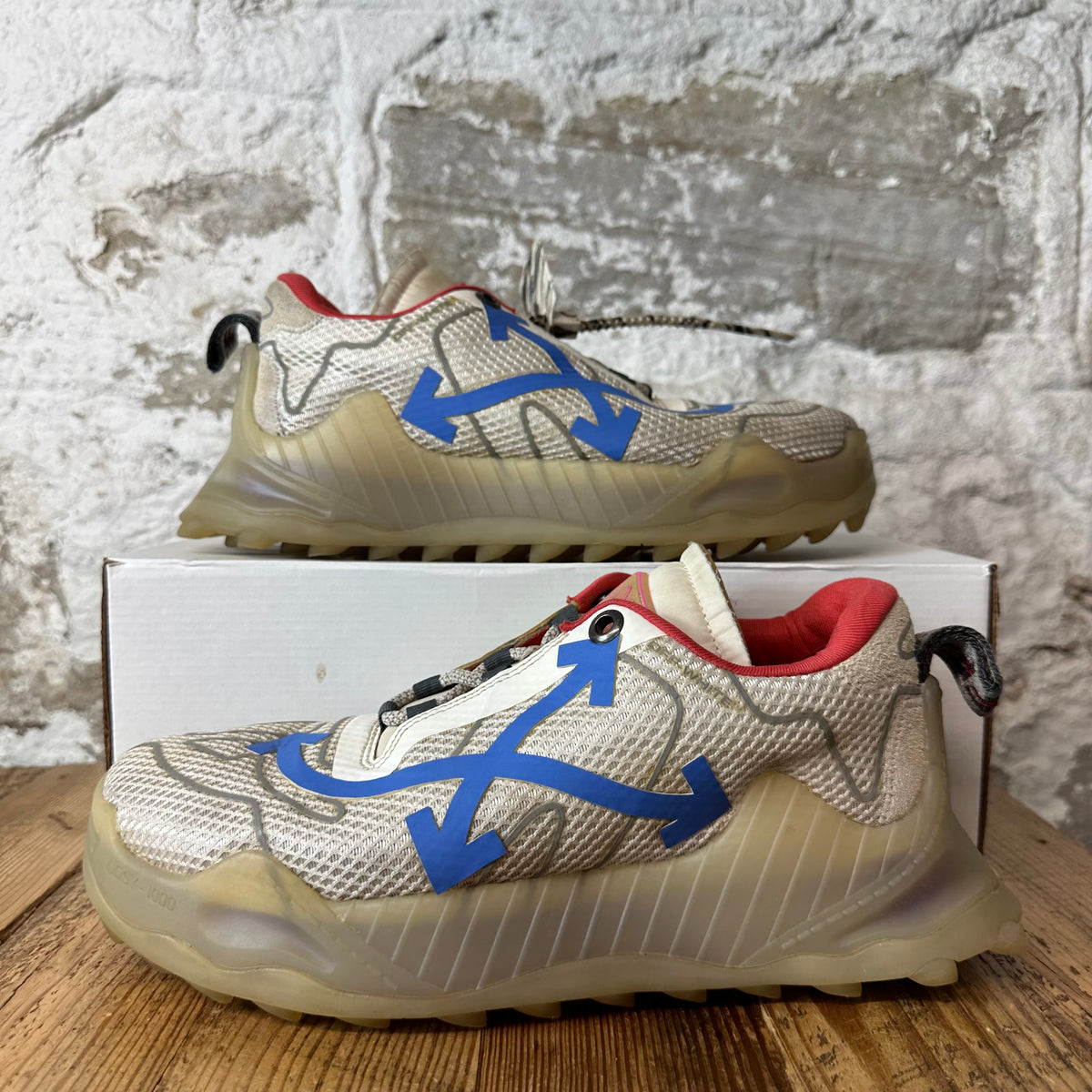 Off-White ODSY 1000 Blue Beige Sneaker Sz 9 (42)