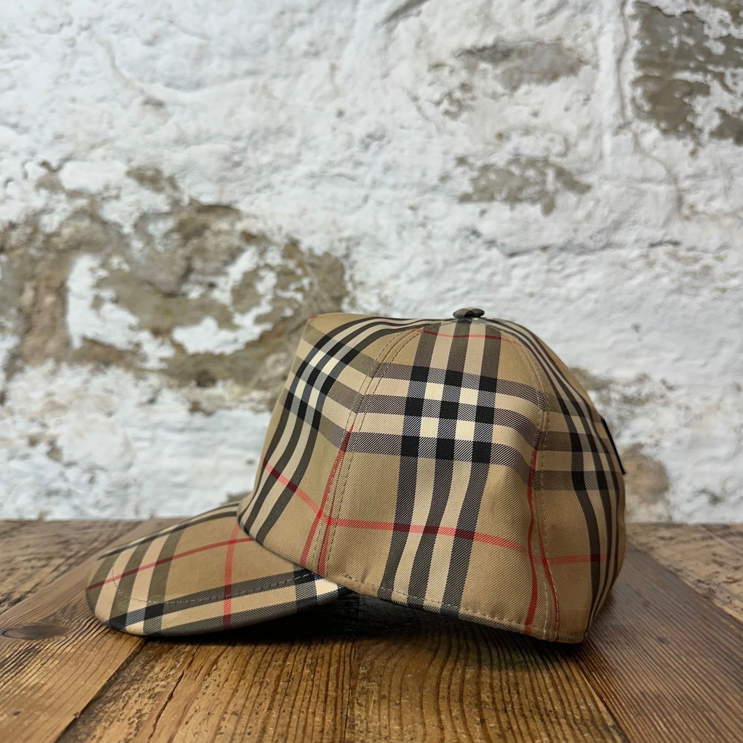 Burberry Check Tan Plaid Hat Sz L