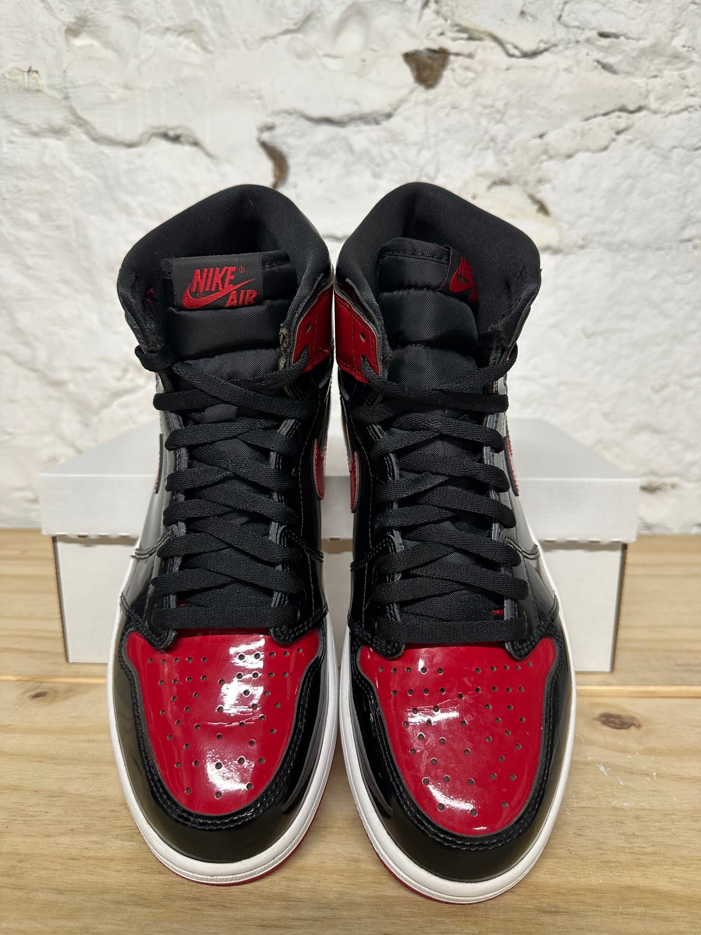 Air Jordan 1 Patent Bred Sz 10