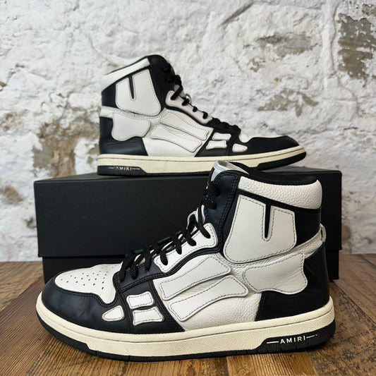 Amiri High White Skeleton Black White Sneaker Sz 11 (44)