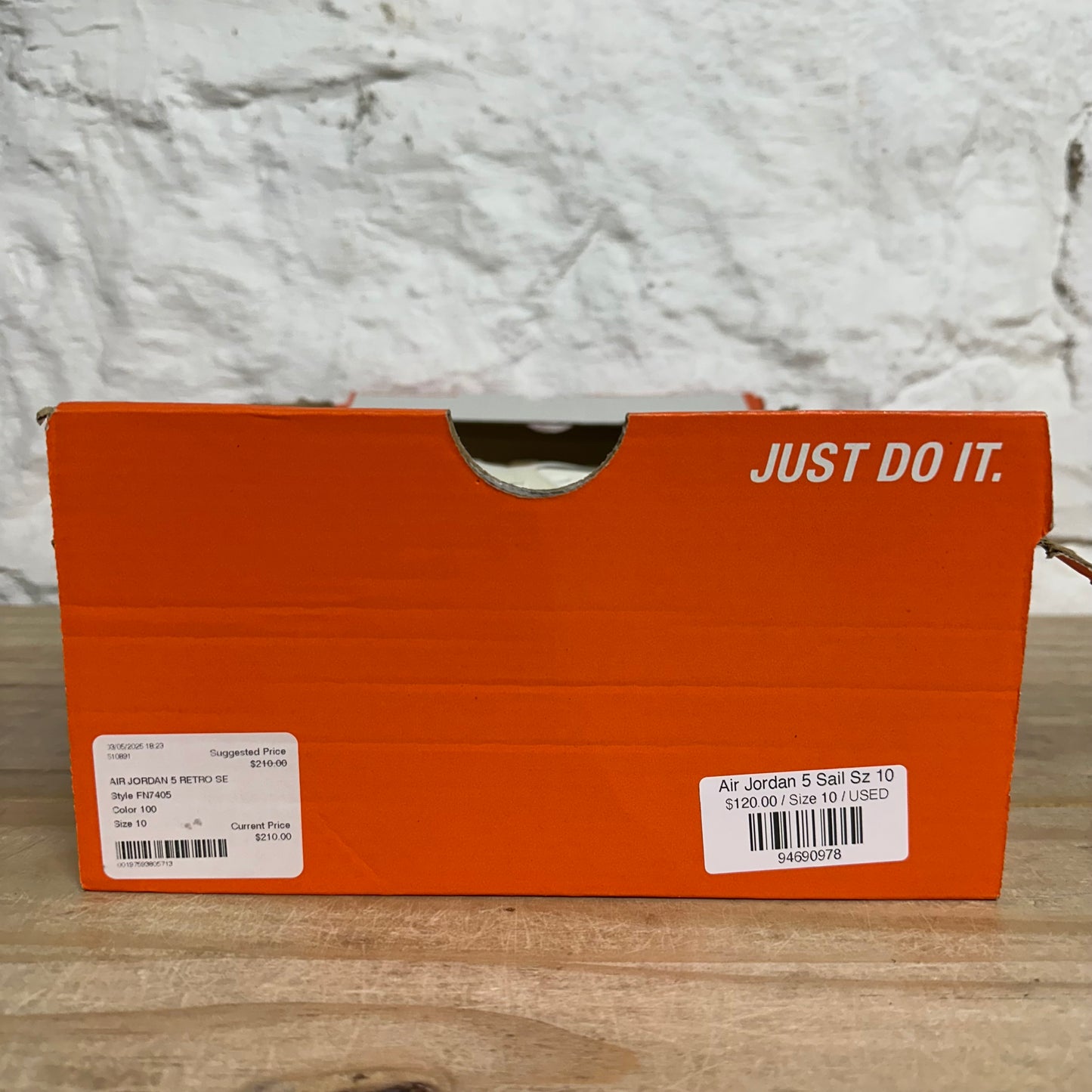 Air Jordan 5 Sail Sz 10