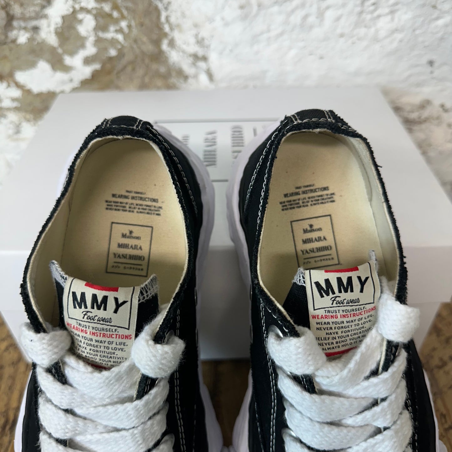 Maison Mihara Black White Peterson 23 Sneaker Sz 7 (40)