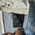 Amiri MX1 Camo Spell Blue Denim Jeans Sz 32