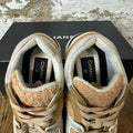 Chanel White CC Tan Tweed Trainer Sneaker Sz 4.5 (36.5)