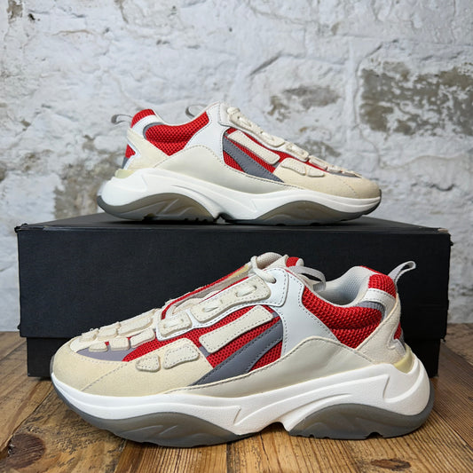 Amiri Bone Runner Red White Sneaker Sz 9 (42)