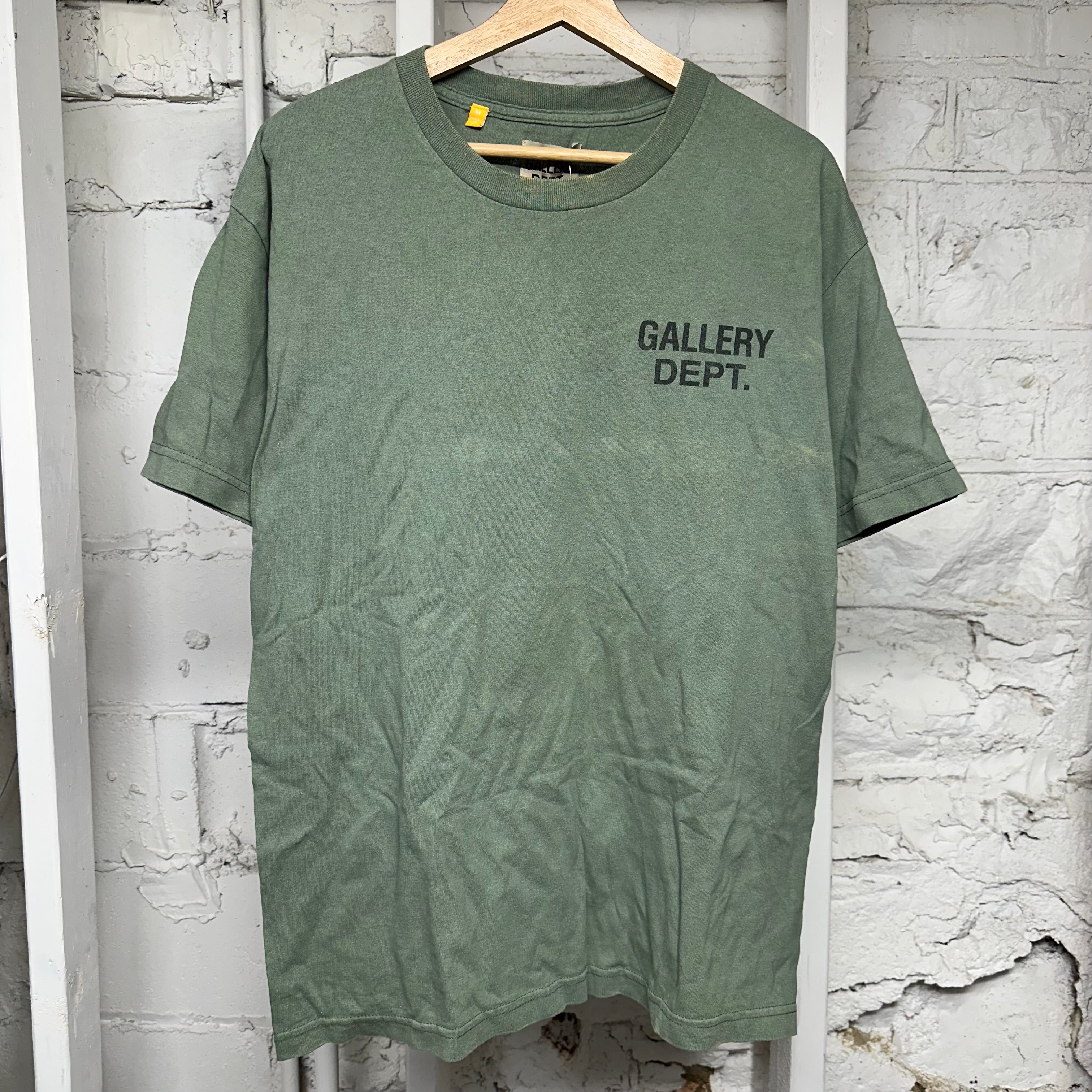 Gallery Dept Green Black T-Shirt Sz M