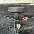 Amiri Red Suede Star Black Denim Jeans Sz 32