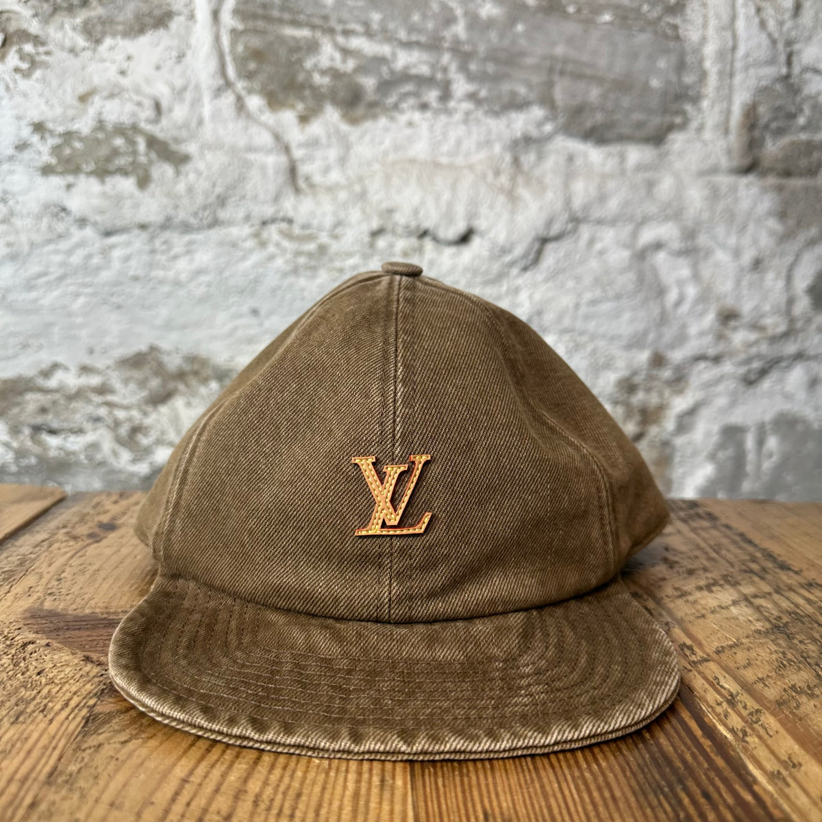 Louis Vuitton Washed Brown Soft Hat Sz L W/ Box